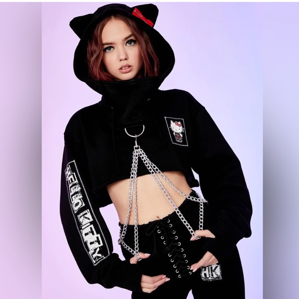 Dollskill Patchwork hello kitty Hoodie